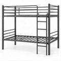 Struttura in acciaio nero con scala e sponde, per materassi 90 x 190 cm, 198 x 96 x 160 cm