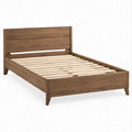 Letto matrimoniale in legno massello color Noce 160 x 200 cm